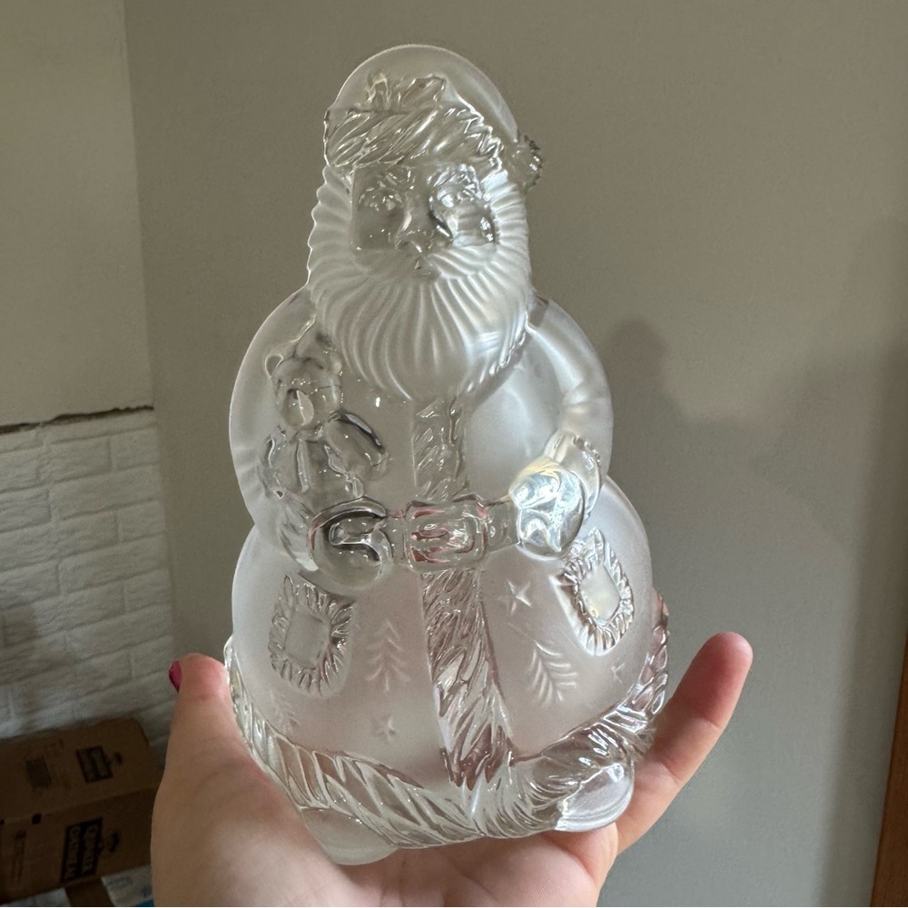Mikasa Santas Glow Tealight Candle Votive Holder Christmas Holiday